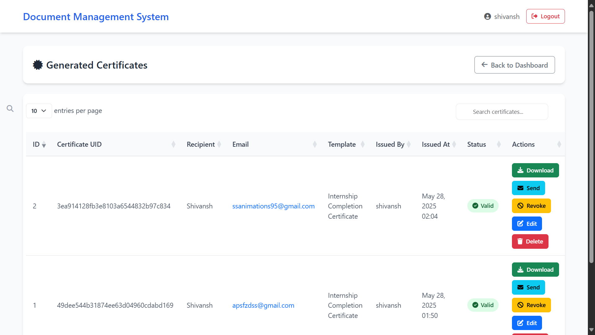 Certificate Management